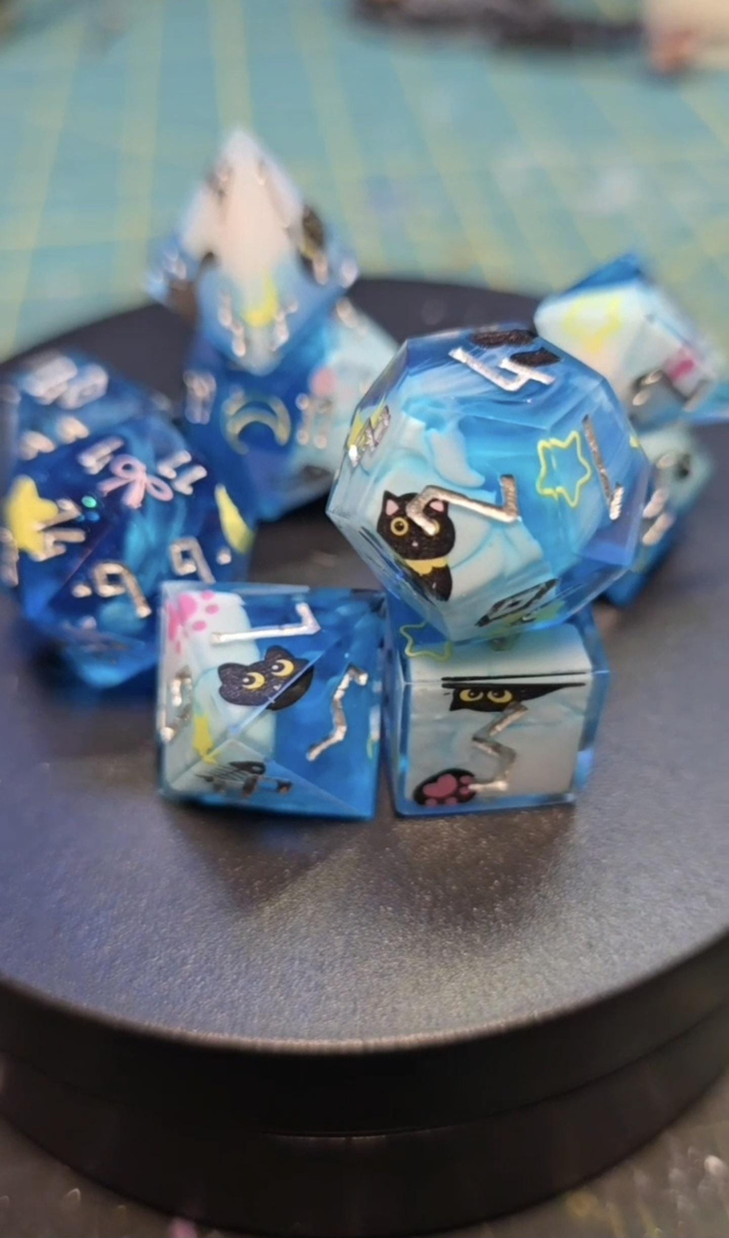 Custom Commission Dice Set: Handmade RPG Dice