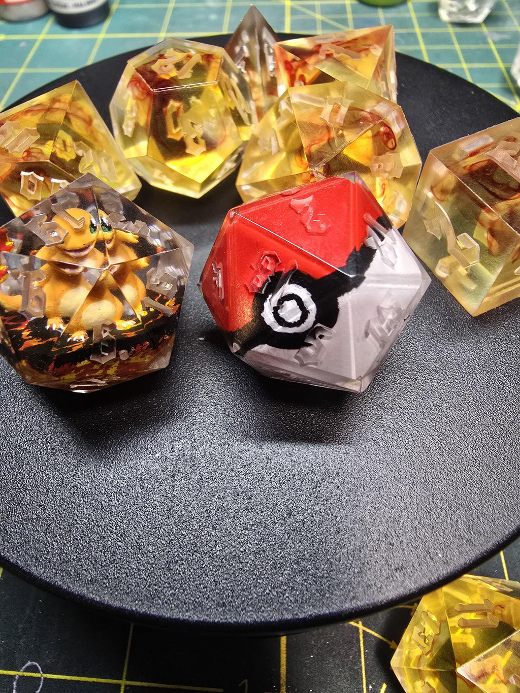 Custom Commission Dice Set: Handmade RPG Dice