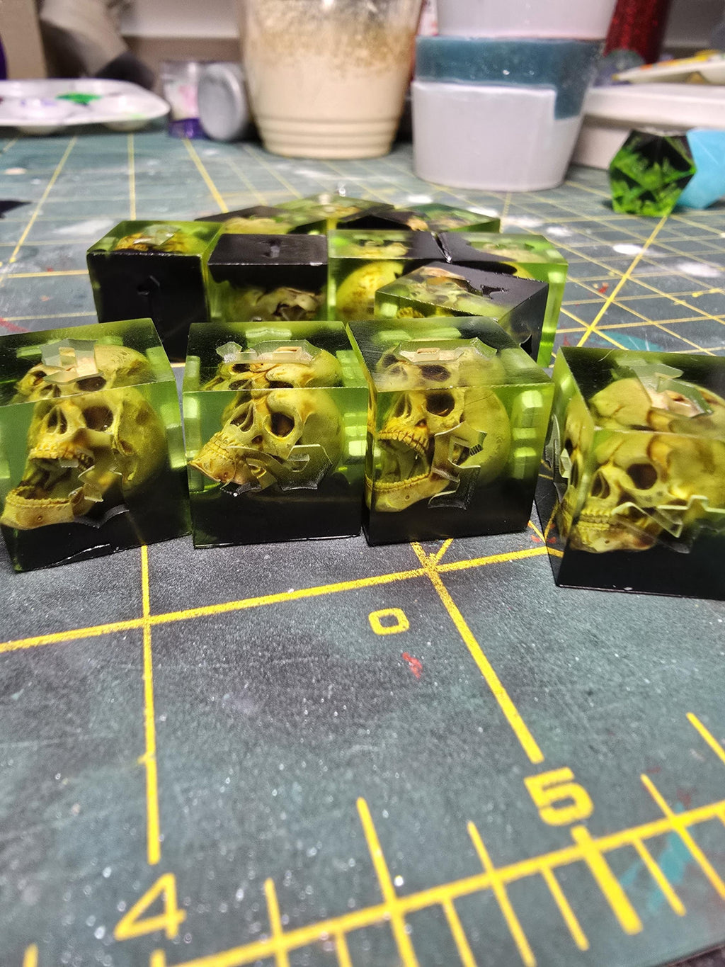 Custom Commission Dice: Handmade Wargame Dice (12 D6s)