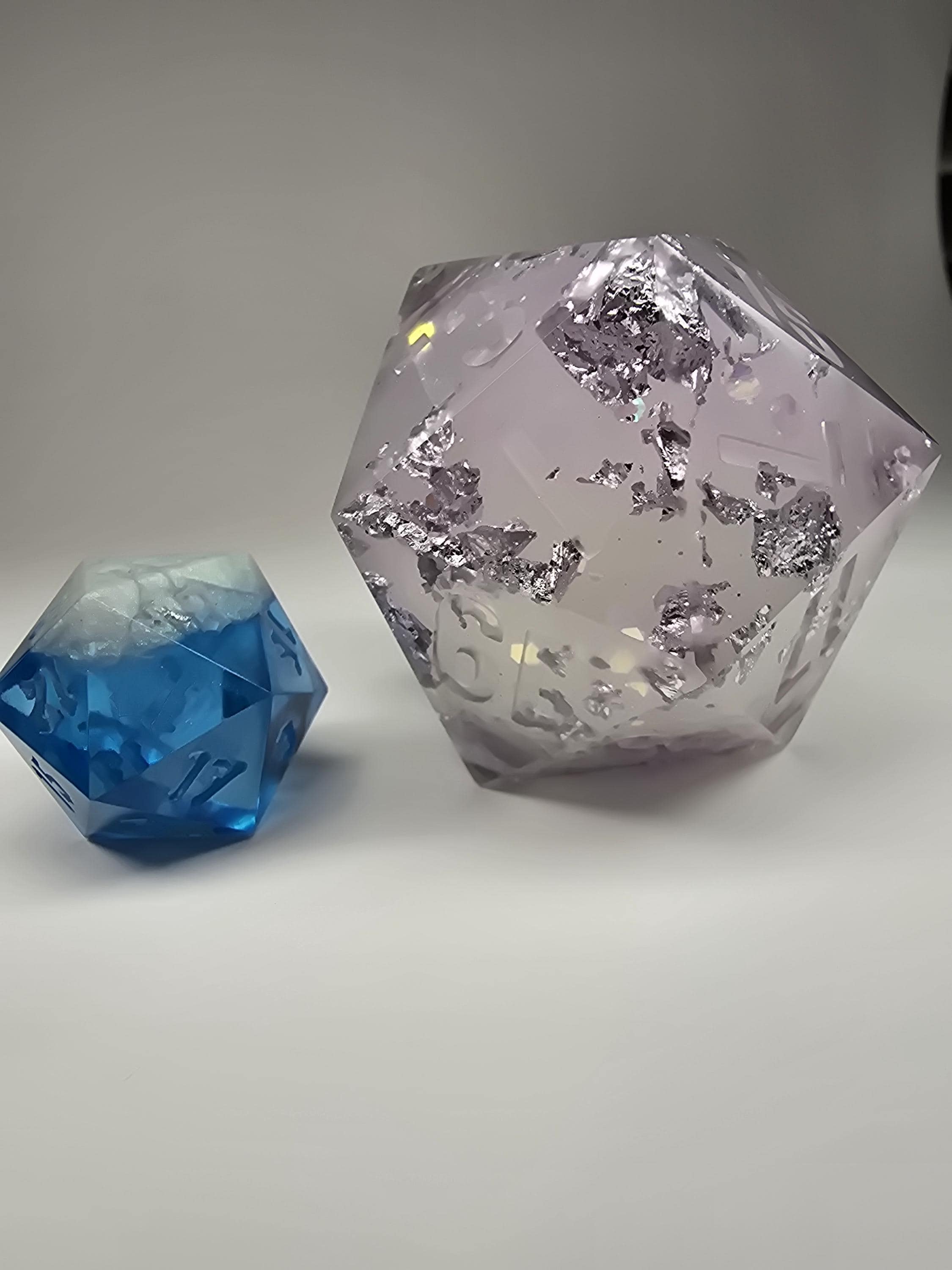 Healing Waters. This is a Large 42mm Liquid Core Chonk D20.
