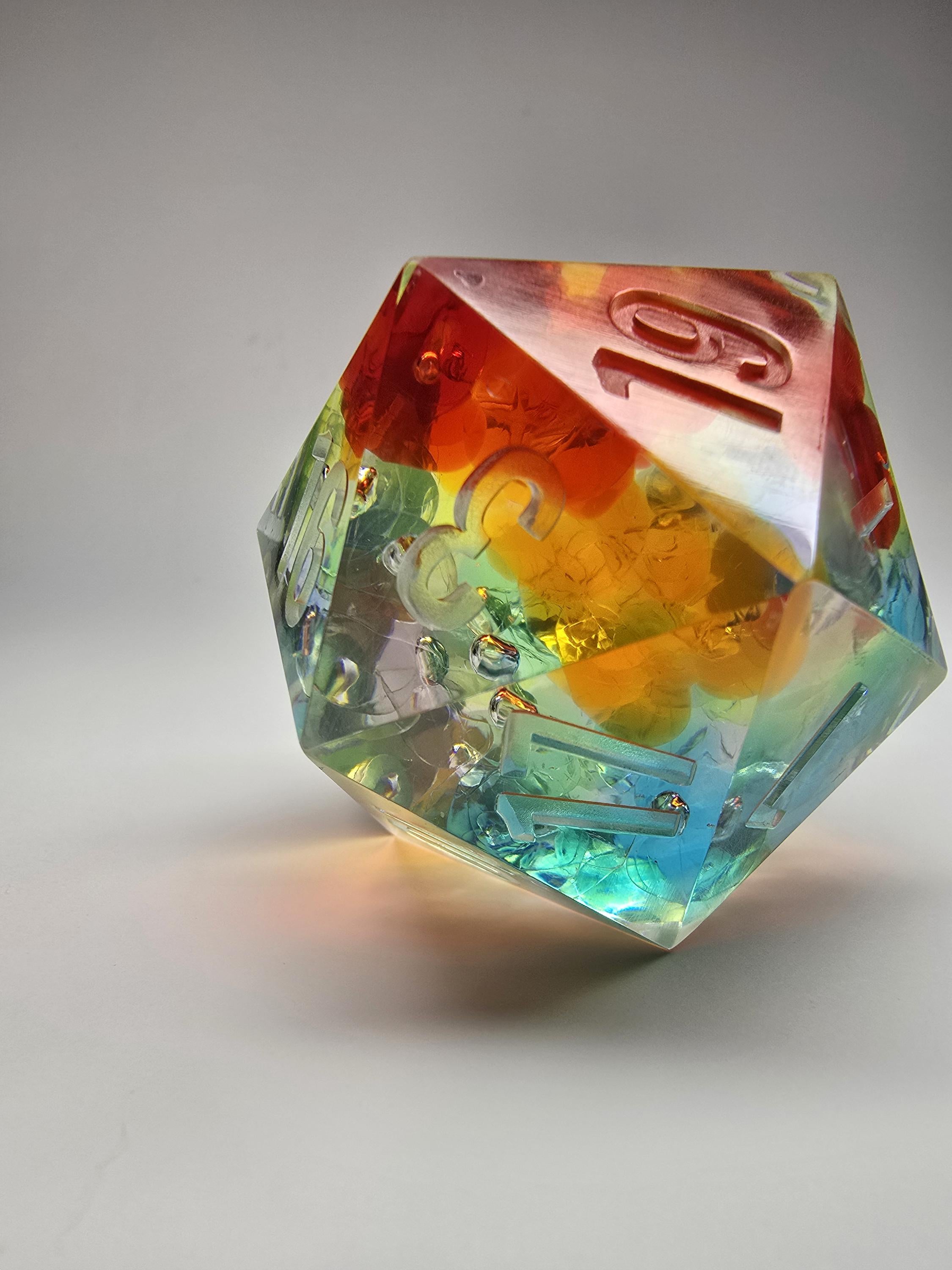Jelly Bears. 42mm Chonk with acrylic gummy bears inclusions