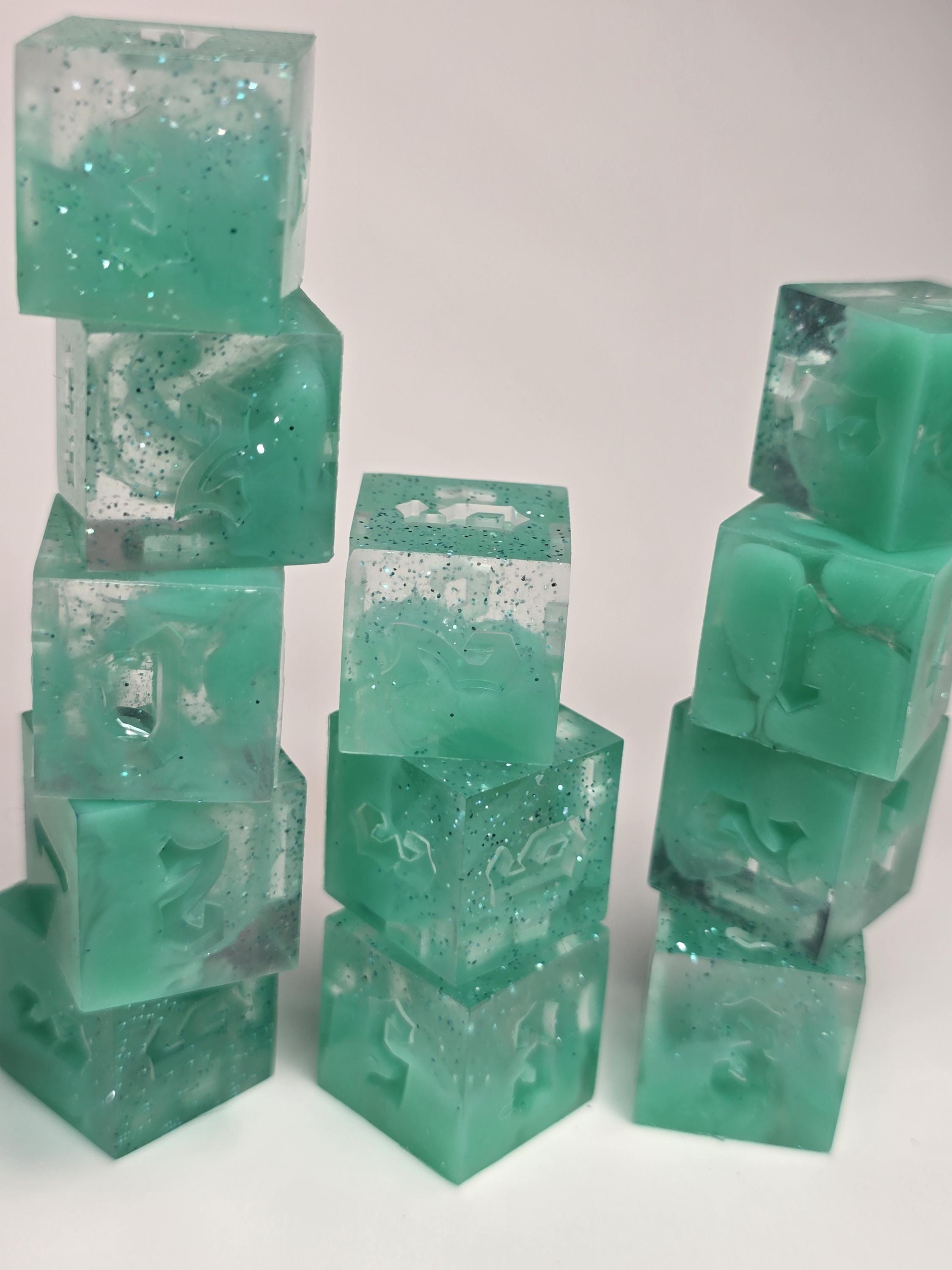Custom Commission Dice: Handmade Wargame Dice (12 D6s)