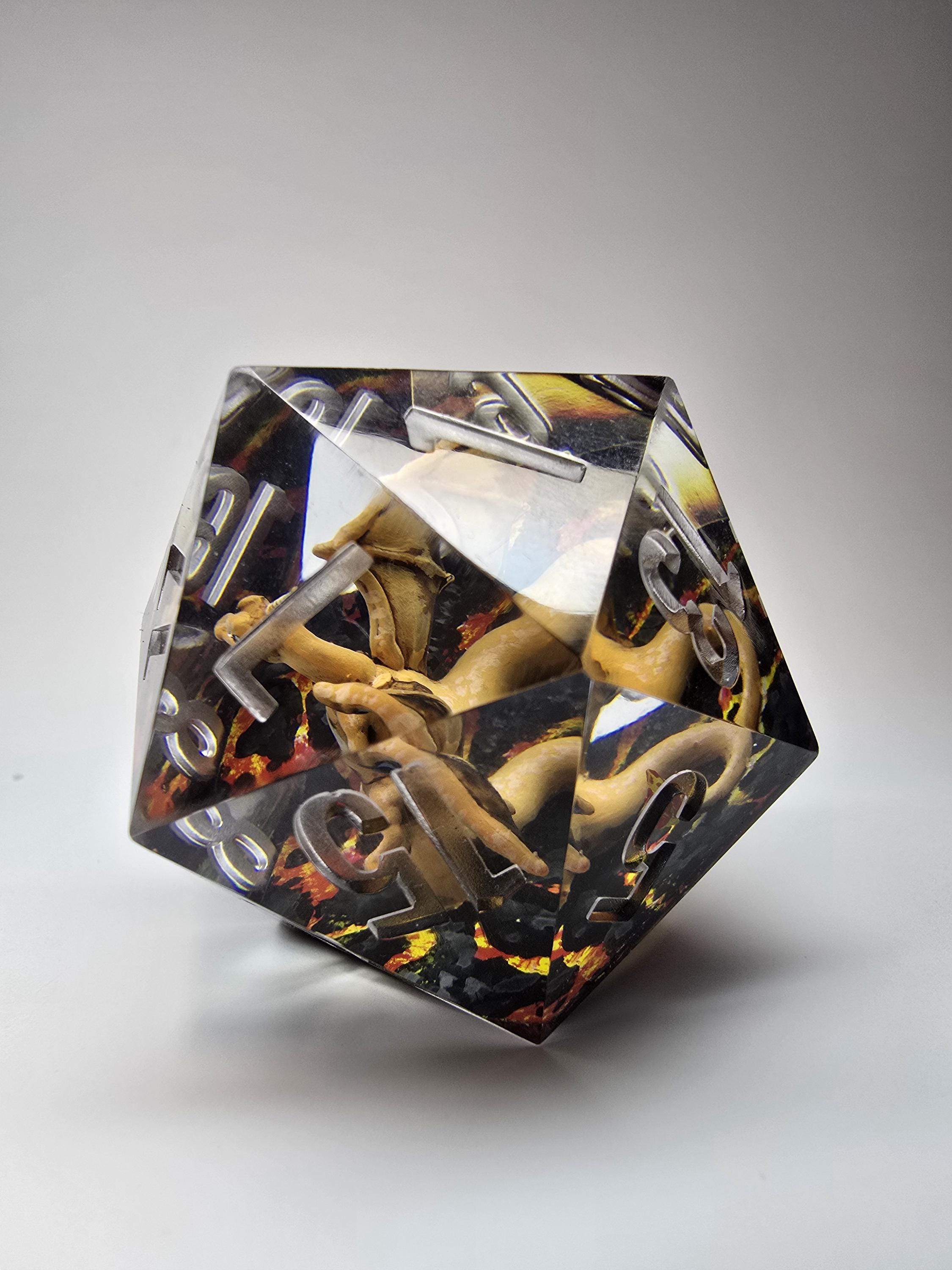 Charizard,s Revolution. This is a Large 42mm hand painted inclusion Chonk D20.