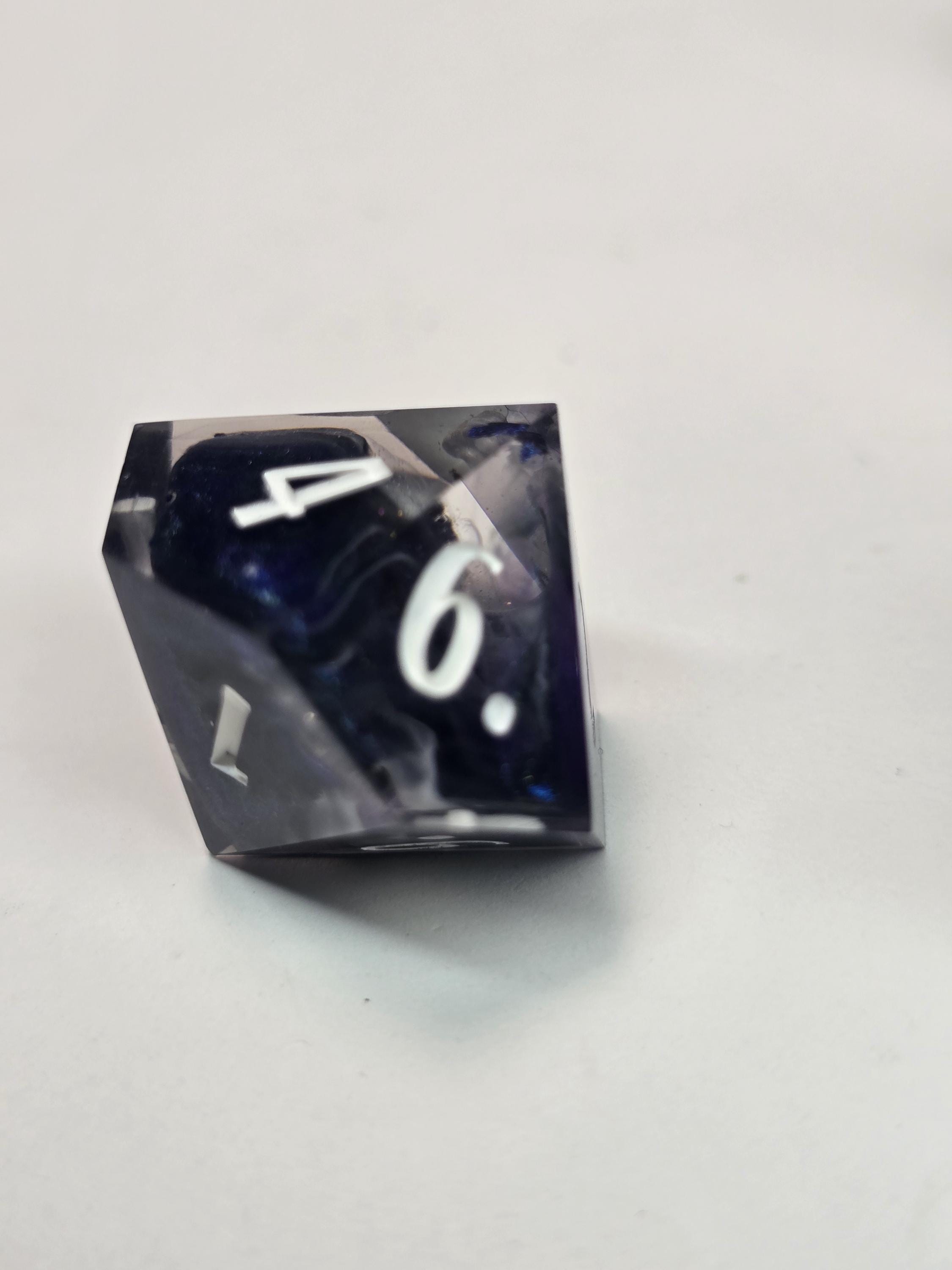 Iridescent Mist – Full Polyhedral Dice Set with Advantage (8 Dice, 2 D20s)