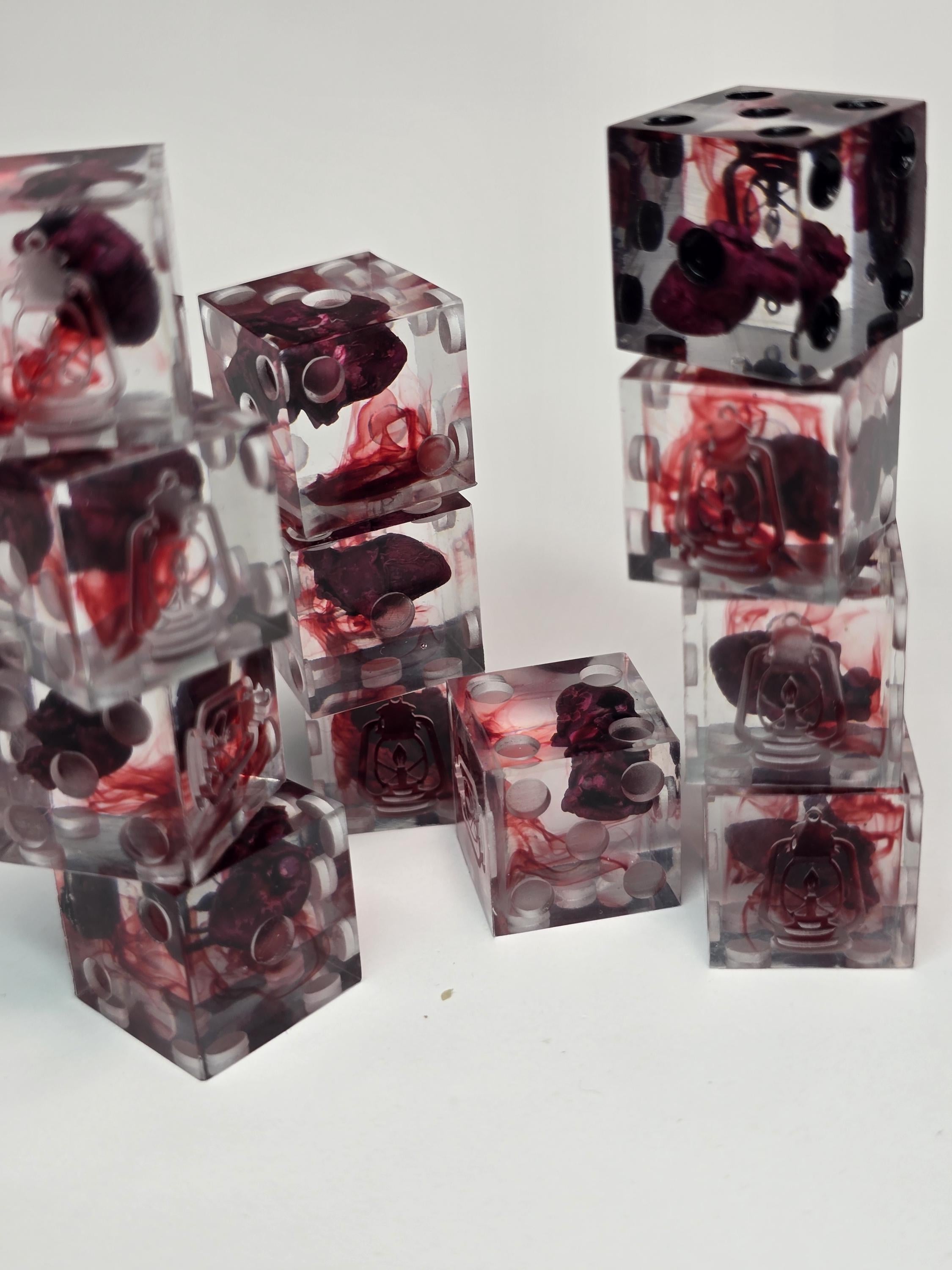 Custom Commission Dice: Handmade Wargame Dice (12 D6s)