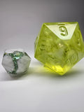 Spectral Ooze. This is a Large 42mm Chonk D20.