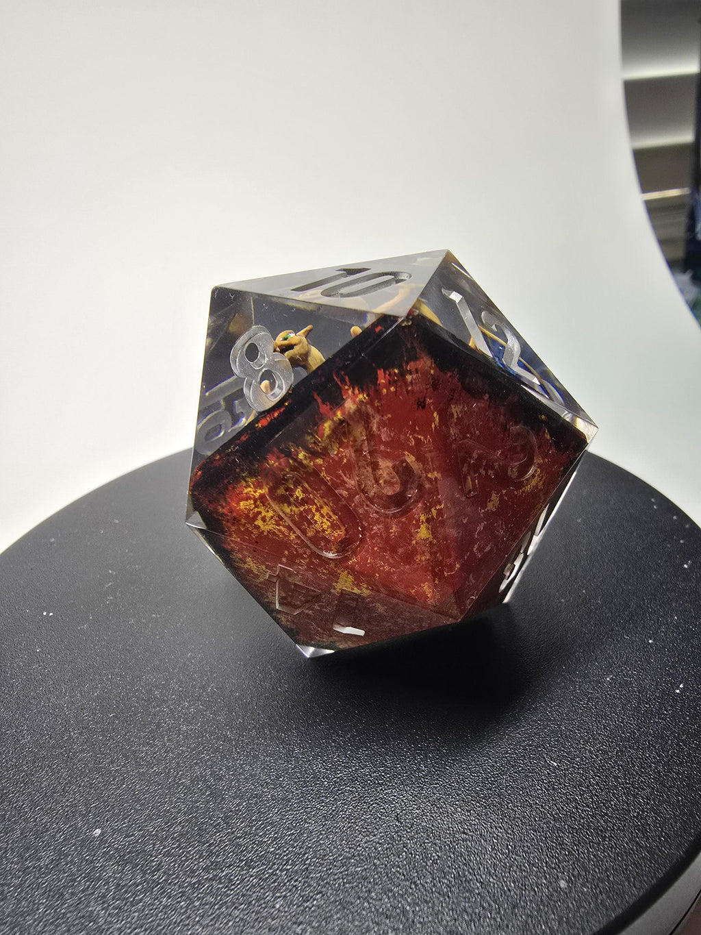 Charizard,s Revolution. This is a Large 42mm hand painted inclusion Chonk D20.